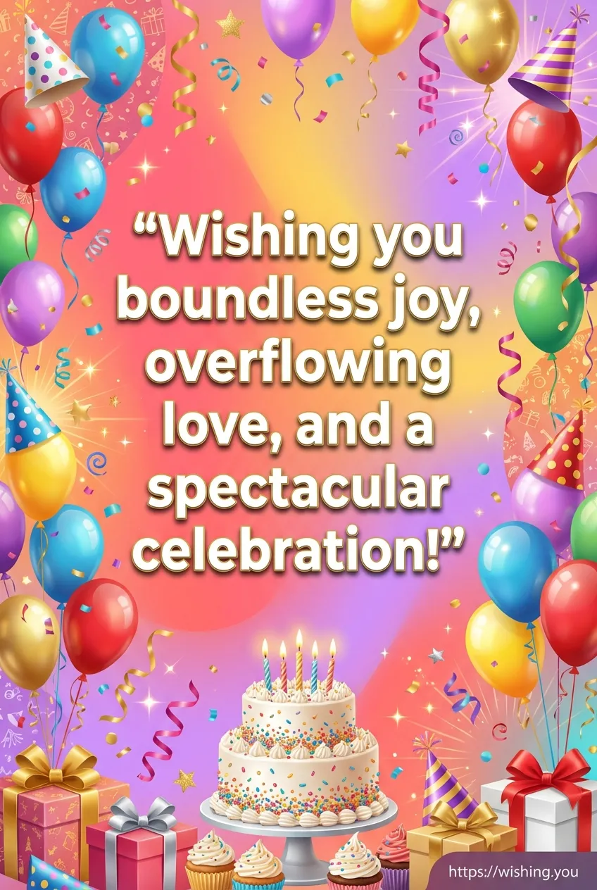 Birthday Blessings: Boundless Joy, Love & Spectacular Celebration!