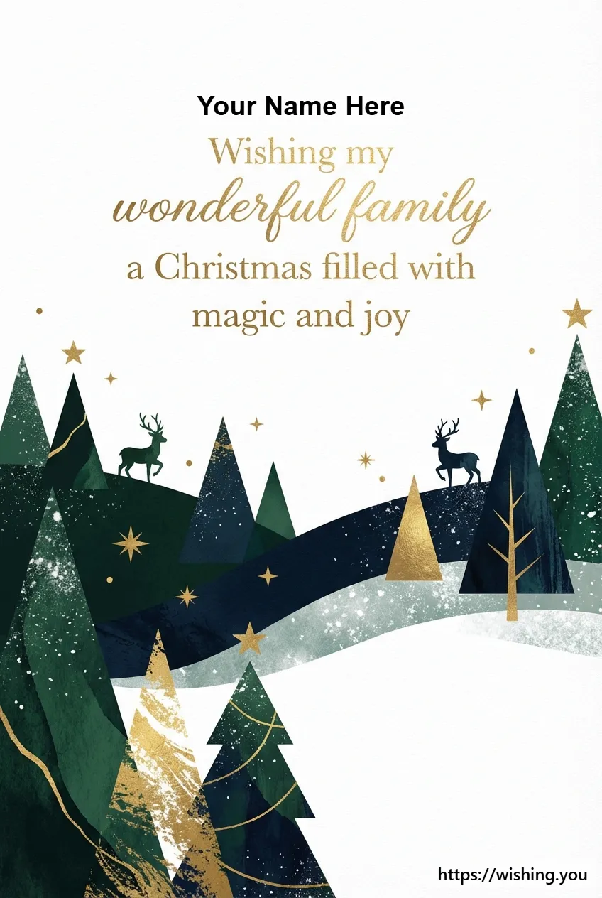 Wishing my wonderful family a Christmas filled with magic and joy